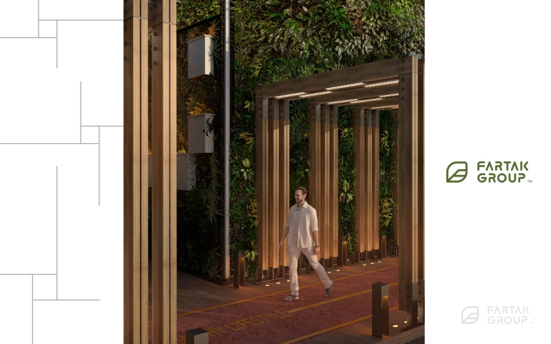 طراحی و اجرای روف گاردن مجتمع مسکونی هتل برج باران 3