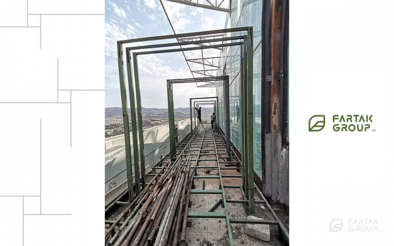 طراحی و اجرای روف گاردن مجتمع مسکونی هتل برج باران 3