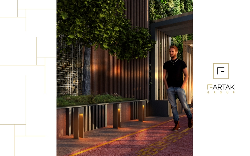 طراحی و اجرای روف گاردن مجتمع مسکونی هتل برج باران 3