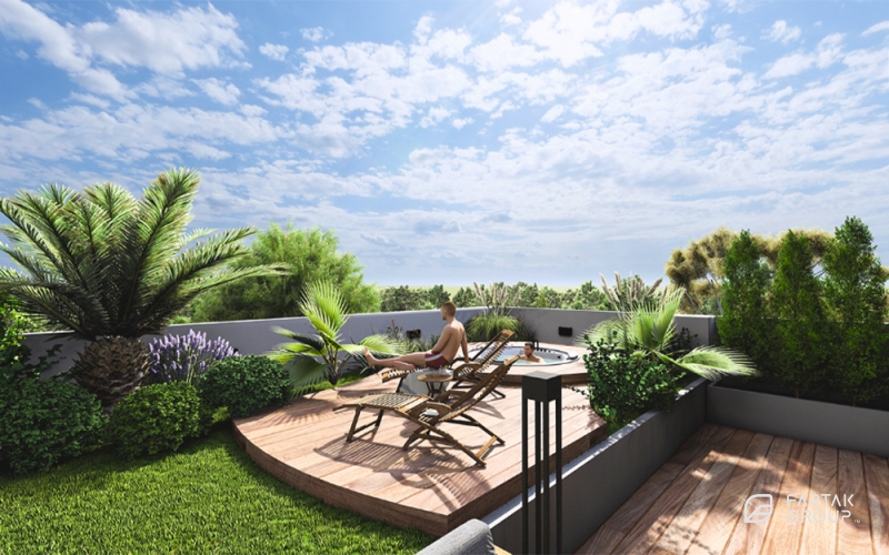 طراحی روف گاردن ویلای لواسان