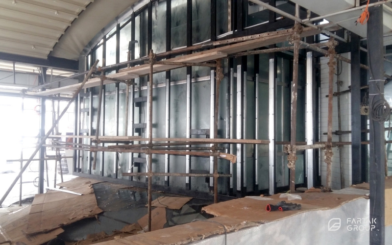 طراحی و اجرای دیوار سبز رستوران اعلا