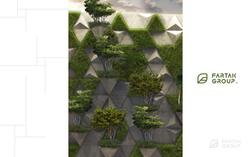 Baran 3 Residential Complex Area Green Wall
