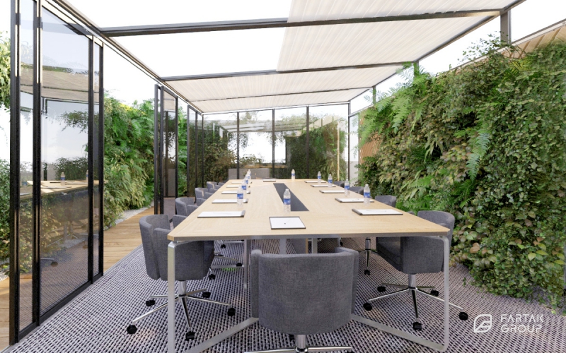 طراحی روف گاردن پروژه کندوان پارس