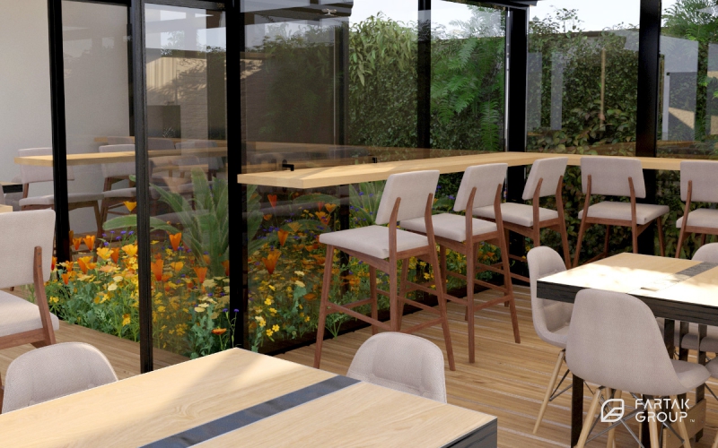 طراحی روف گاردن پروژه کندوان پارس