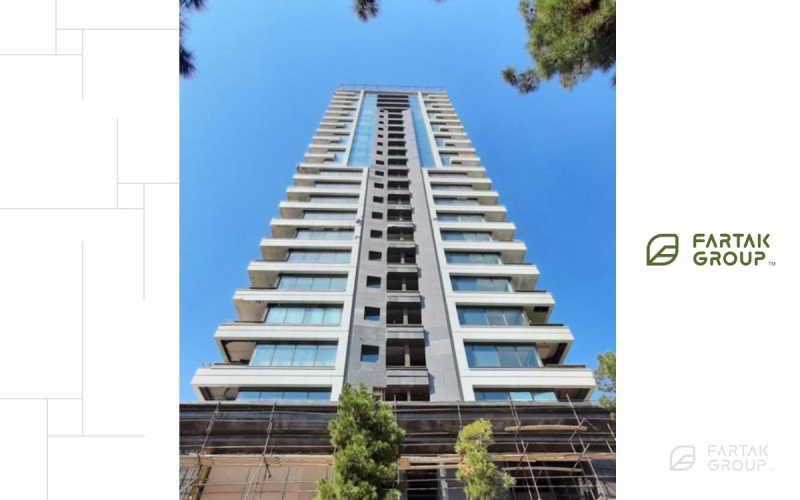 طراحی و اجرای دیوار سبز لابی مجتمع مسکونی هتل برج باران 3