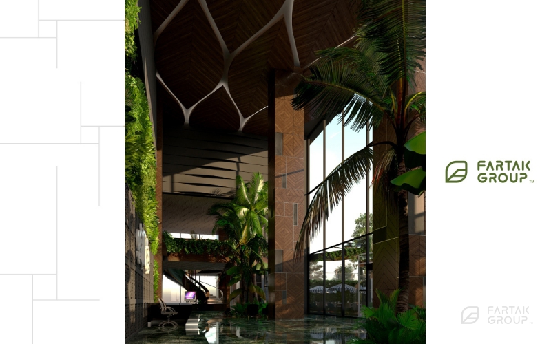 Baran 3 Residential Complex Lobby Green Wall