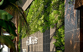 Baran 3 Residential Complex Lobby Green Wall